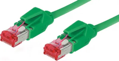 Produktbild von Patchkabel, Cat. 6, S/FTP, PiMF, halogenfrei, 600MHz, Hirose-Stecker, grün, 7m, Good Connections®