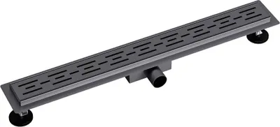 Produktbild von Aloni Duschrinne Standard Grau Gebürstet 80cm