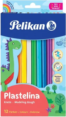 Produktbild von Plastilin 12 Farben Pelikan 0009581760