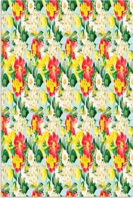 Produktbild von MuchoWow® Poster Blumen - Rosen - Farben - Muster 40x60 cm - Plakate für die Wand - Poster Babyzimmer