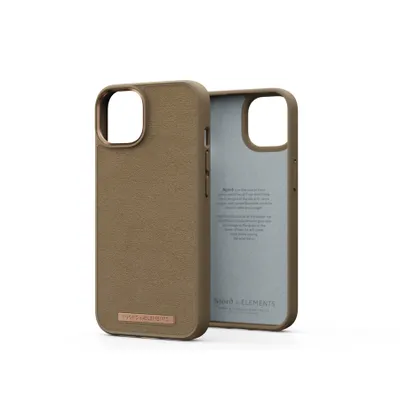 Produktbild von Njord byELEMENTS Suede Comfort+ Case - iPhone 14 Plus - Camel, Cover, Apple, iPhone 14 Plus, 17 cm (6.7"), Sand