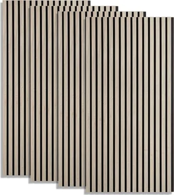 Obrázok produktu pre Homestyle4u akustické panely drevo sivá 120x60 cm sada 4 nástenných panelov obývacia izba stropné panely obklady stien