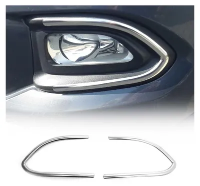 Imagen del producto de OMAC, marco para faros antiniebla, cubierta para faros antiniebla, referencia 2541103, para la parte delantera, dimensiones: 240 mm, 180 mm, 30 mm, acero inoxidable