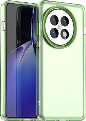 Produktbild von Hülle für OnePlus 13 - Phonesta HardFrost Semi-Transparent Back Cover - Matt Grün