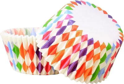 Immagine prodotto di 100 stampi per muffin colorati