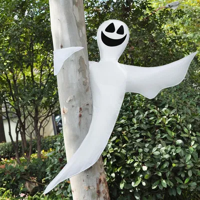 Obrázok produktu pre JOYIN Halloween dekorácia stromu s duchom usmievavý duch dizajn vonkajšia dekorácia