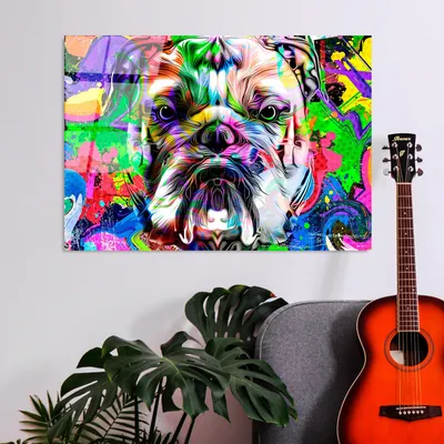 Produktbild von Wallity, UV-717 70 x 100, Dekorative Malerei aus gehärtetem Glas, Mehrfarbig, 100 % gehärtetes Glas, 70 x 100 cm