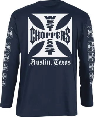 Produktbild von WCC West Coast Choppers Longsleeve OG Logo ATX Navy-M