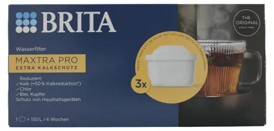 Productafbeelding van Brita waterfilterpatronen, 3 stuks, Maxtra Pro, extra bescherming tegen kalk (verpakking met 1 stuk)