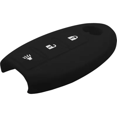 Produktbild von PhoneNatic Silikon Schlüssel Hülle kompatibel mit der  Infiniti 3-Tasten Fernbedienung in schwarz Funkschlüssel 3-Key