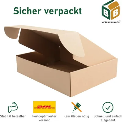 Produktbild von 200 x DHL Kleinpaket 350 x 250 x 80mm 1-wellig BB-Verpackungen
