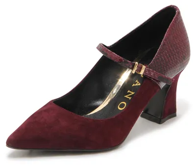Productafbeelding van P8502 Decolleté pumps voor dames, model Albano, bordeauxrood