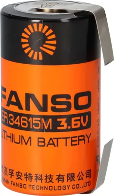 Produktbild von Fanso ER34615M D-Zelle 3.6V 13000mAh Li-SOCl2 Batterie U-Lötfahne