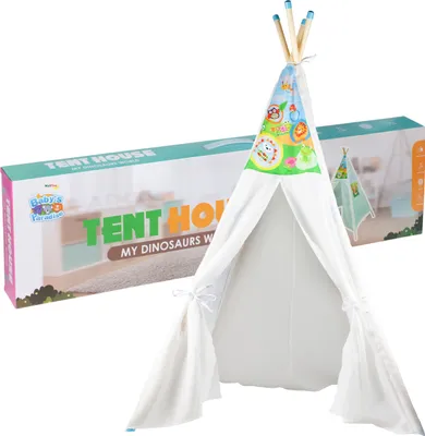 Produktbild von MalPlay Kinderzelt Elefant | Tipi-Zelt | 100 x 100 x 150 cm | Zelt für drinnen und draußen | für Kinder ab 3 Jahren