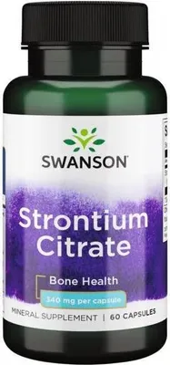 Produktbild von Strontiumcitrat 310 mg 60 Kapseln Swanson Health Products