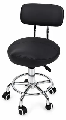 Produktbild von Kosmetikhocker Sorelle mit Lehne, höhenverstellbar