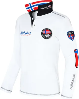 Produktbild von Nebulus Poloshirt langarm BENTY Herren, Polo kurzarm, Shirt, Q768 - Herren, weiß, XL