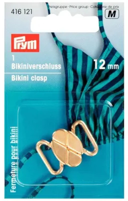 Produktbild von Prym Bikini- und Gürtelverschluss MET 12 mm goldfarbig