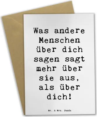 Produktbild von Mr. & Mrs. Panda spruchkarte Spruch Mobbing bewältigen Selbstwert - Weiß - Geschenk, Glückwunschkarte, Ermutigung, positivity, Zuversicht, Vertrauem, Grußkarten, Trost