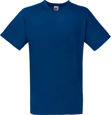 Image de Fruit Of The Loom T-shirt Valueweight col V manches courtes pour homme BC338 (M) (Bleu marine)