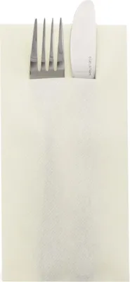 Produktbild von Sovie HORECA Besteckserviette Champagner aus Linclass® Airlaid 40 x 40 cm, 1/8 Falz, 75 Stück