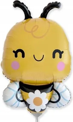 Produktbild von BIENE Folienballon Biene Wespe Wiese Frühling Geburtstagsdeko 35cm
