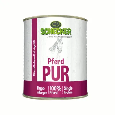 Produktbild von Nassfutter Pferd PUR 12 x 820g für empfindliche bis sehr empfindliche Hunde