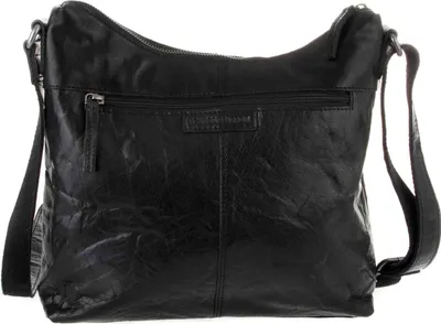 Produktbild von SPIKES & SPARROW Leder Umhängetasche Bronco Shoulderbag Black schwarz