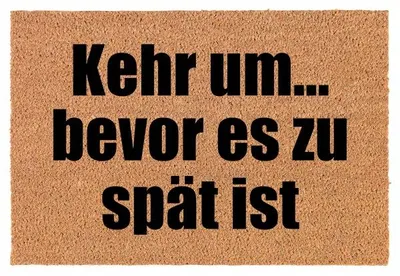 Produktbild von TabPrint Kokosmatte Fußmatte für die Tür | Geschenk