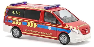 Produktbild von Busch 54803 - 1/87 Mercedes-Benz Vito, Werkfeuerwehr Chempark - Neu