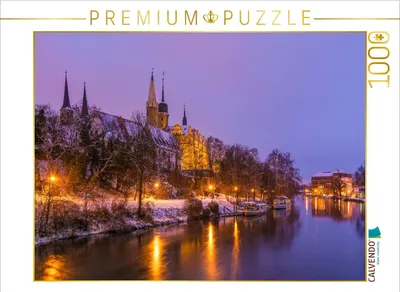 Produktbild von CALVENDO Puzzle Schloss Merseburg | 1000 Teile Lege-Größe 64x48cm Foto-Puzzle für glückliche Stunden