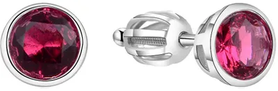 Produktbild von Silberne Ohrringe mit funkelnden Zirkonia AGUP1718S