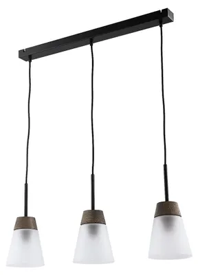 Zdjęcie produktu dla Lampa wisząca DOMINO czarno-biała 3xE27x40W metal wym:60x67x15cm IP20 Jupiter