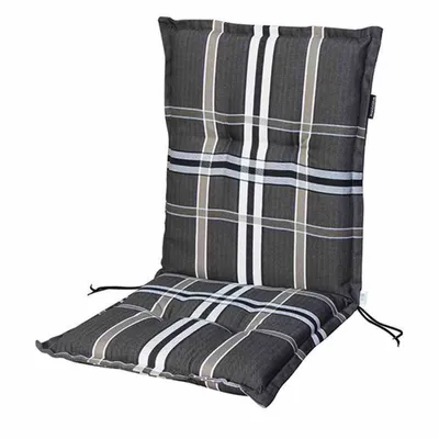 Produktbild von Madison Tuinstoelkussen für niedrige Rückenlehnen Nils taupe 106x46cm 6cm dick mit Befestigungsmöglichkeiten