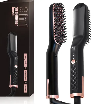Produktbild von Herren Bartglätter, fortschrittliche beheizte Bartbürste, Bartglättungskamm mit einzigartiger langer Sockenfüllung, ein Geschenk für Herrenväter