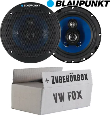 Produktbild von Lautsprecher Boxen Blaupunkt ICx663 - 16,5cm 3-Wege Auto Einbauzubehör - Einbauset passend für VW Fox Front - justSOUND