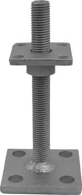 Produktbild von GeZu Impex® Pfostenträger Alfred höhenverstellbar M16 x 150 mm, 50 x 50 mm Zinklamellenbeschichtet Stützenfuß Pfostenschuh