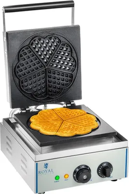 Obrázok produktu pre Vaflovač Royal Catering s výkonom 1 500 W - v tvare srdca