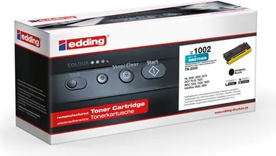 Produktbild von edding Tintentoner EDD-1002 schwarz Brother TN-2000