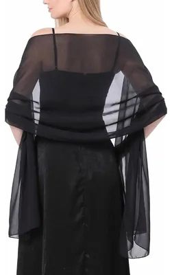 Produktbild von Eleganter Chiffon Schal für Abendkleider, Hochzeiten und Feiern