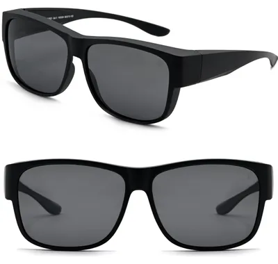 Produktbild von CREYESTAL Polarisiert Überzieh Sonnenbrille mit Antireflex, Überbrille Sonnenbrille für Brillenträger, Ultraleicht, Herren, Damen, 100% ANTI-UV