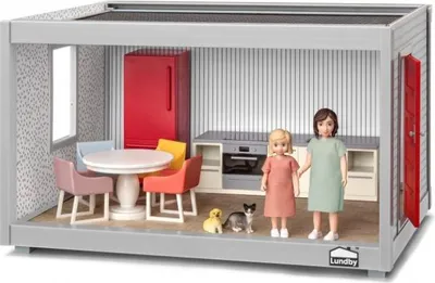 Immagine prodotto di Kit iniziale della casa delle bambole Lundby - Set di giocattoli per la casa delle bambole multicolore