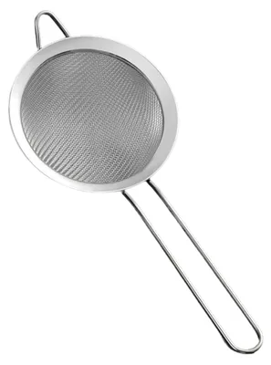 Produktbild von Feinmaschiges Edelstahlsieb mit Griff für die Küche, Mehlsieb, Lebensmittelsieb, Sieb für Tee, Sojadrink, Saft