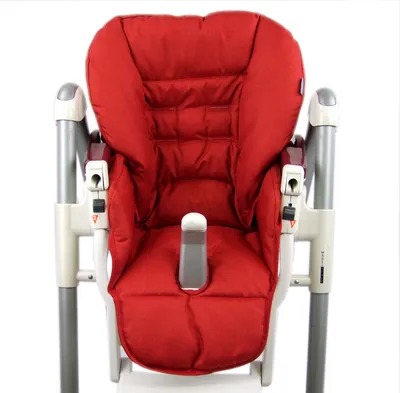 Produktbild von BAMBINIWELT Ersatzbezug, Sitzkissen, Bezug für Peg-Perego-Prima-Pappa-Diner rot meliert