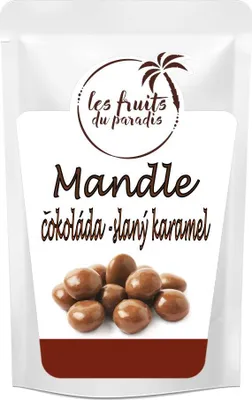 Obrázek produktu pro Mandle v čokoládě slaný karamel 250 g LES FRUITS DU PARADIS