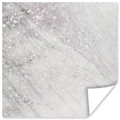 Produktbild von MuchoWow® Poster Marmor - Adern - Glitzer 50x50 cm - Wohnzimmerdekoration