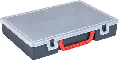 Produktbild von Specialist Kunststoff-Boxen für Zubehör Angeltasche Angelboxen Sortimentskasten Organizer 30 x 22 x 5,5 cm schwarz [023]
