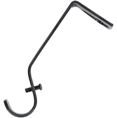 Gardinenstangen-Halterung, schwarz, 19 mm, 2er-Pack