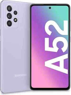 Produktbild von Samsung Galaxy A52 4G SM-A525FLVGEUE Smartphone 16,5 cm (6,5") Dual SIM Android 11 USB Type-C 6 GB 128 GB 4500 mAh Fialová