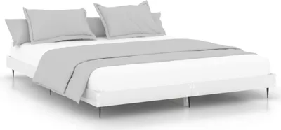 Produktbild von vidaXL Bettgestell Hochglanz-Weiß 200x200 cm Holzwerkstoff